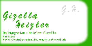 gizella heizler business card